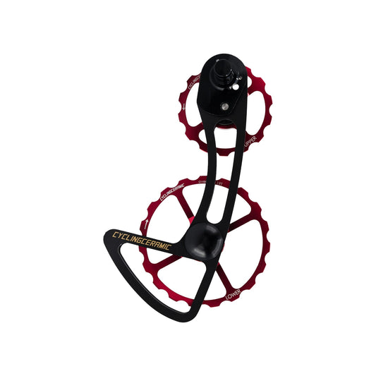 Chape de Dérailleur Arrière 11V CYCLINGCERAMIC 14/19 Shimano R9100 / R8000 Rouge