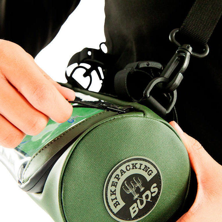 BUDS HANDLEBAR ROLL Saco de guiador 1,8 L Cáqui