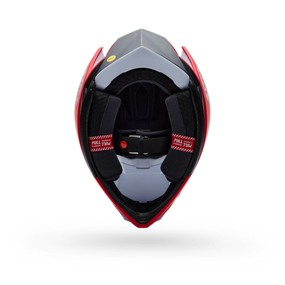 Capacete MTB BELL FULL-10 MIPS LEVEL SET Branco/Vermelho