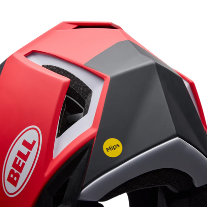 Capacete MTB BELL FULL-10 MIPS LEVEL SET Branco/Vermelho