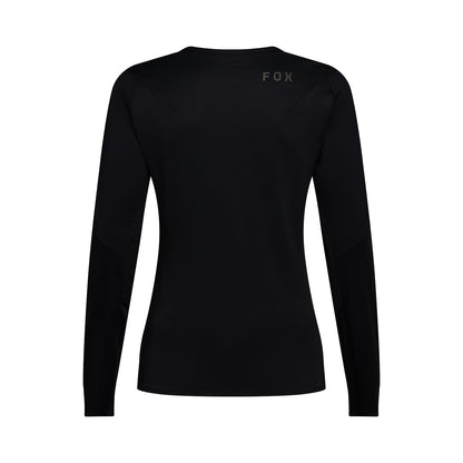 Maillot FOX FLEXAIR Mulher Mangas Compridas Preto
