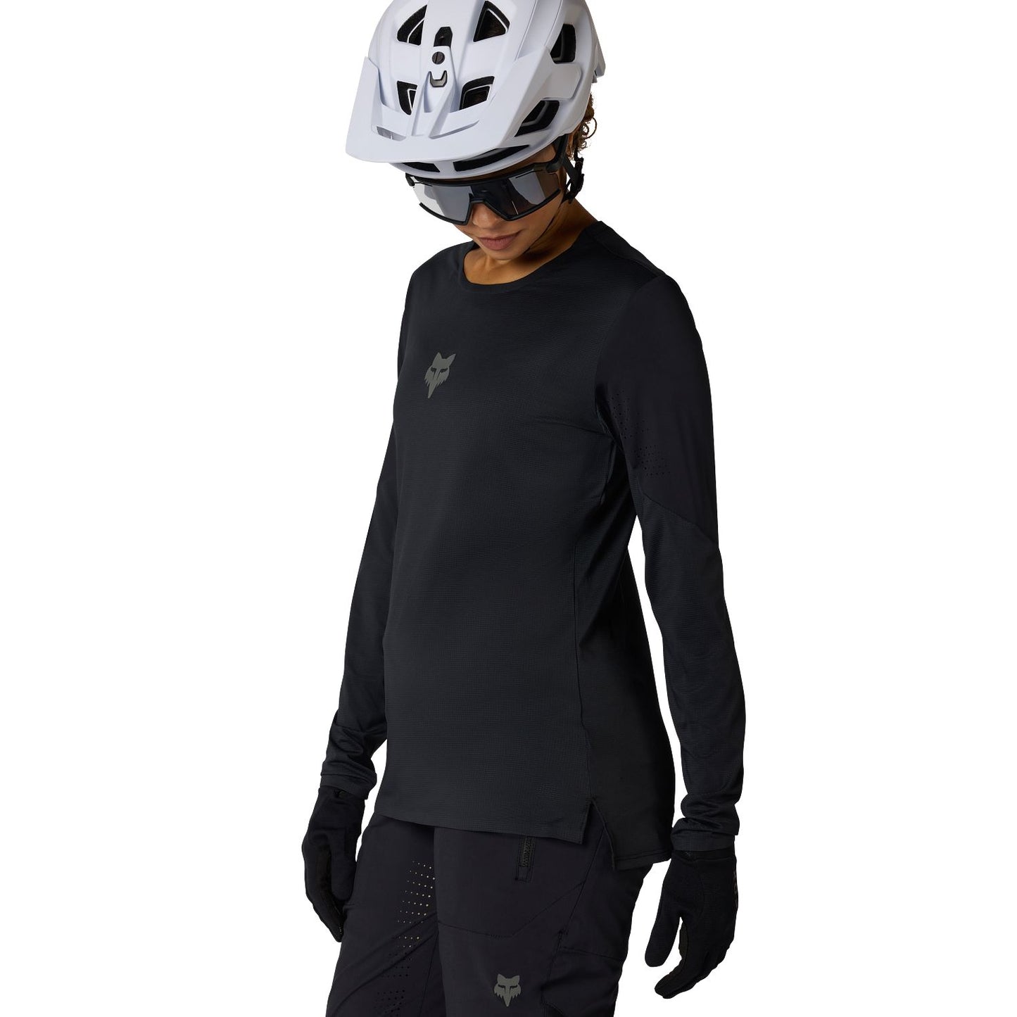 Camisola de manga comprida FOX FLEXAIR para mulher Preto
