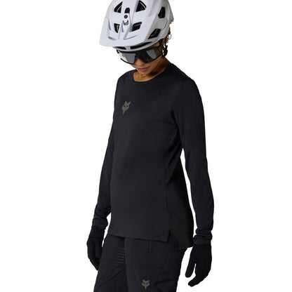 Maillot FOX FLEXAIR Mulher Mangas Compridas Preto