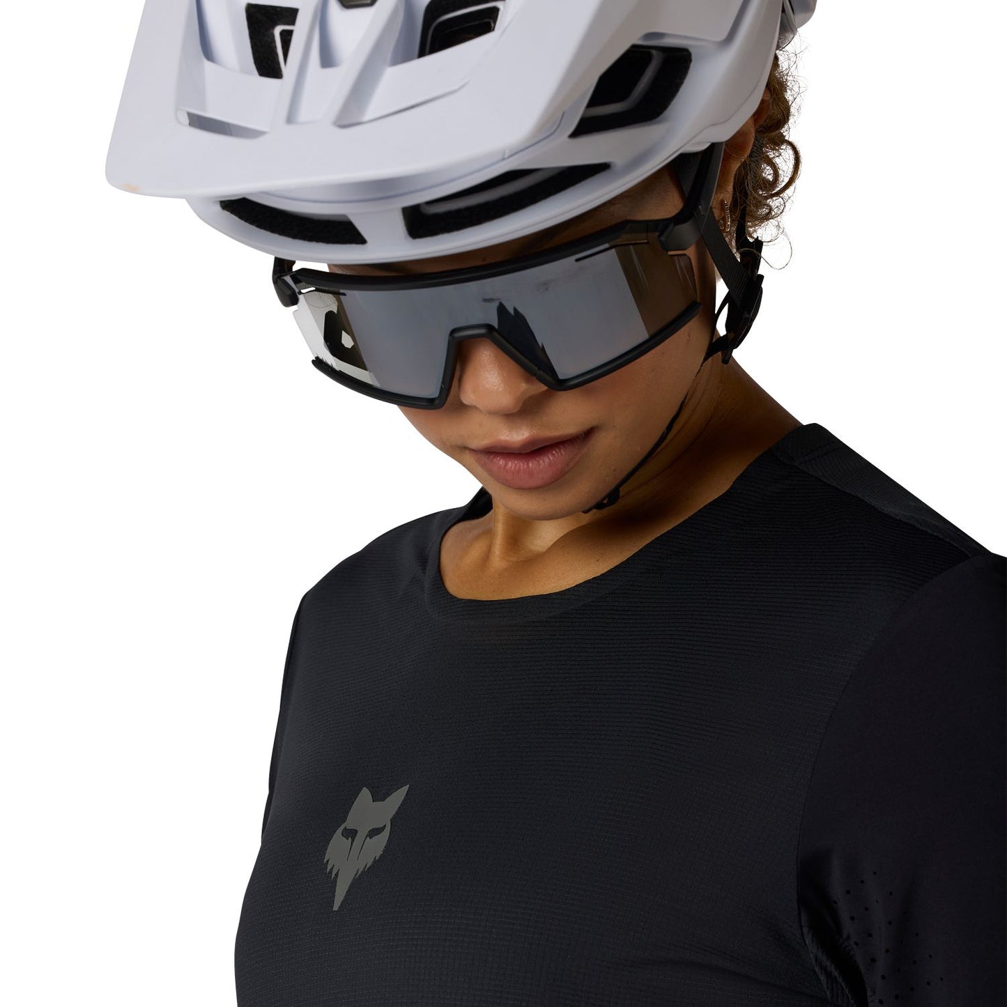 Camisola de manga comprida FOX FLEXAIR para mulher Preto