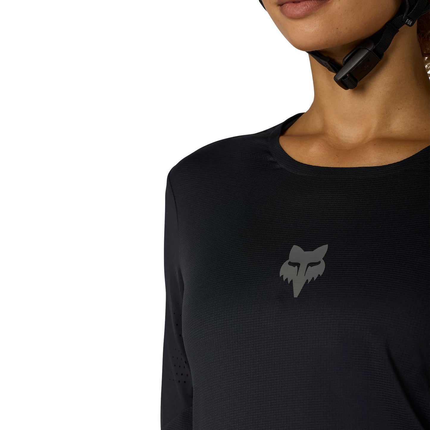 Camisola de manga comprida FOX FLEXAIR para mulher Preto