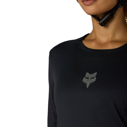 Maillot FOX FLEXAIR Mulher Mangas Compridas Preto