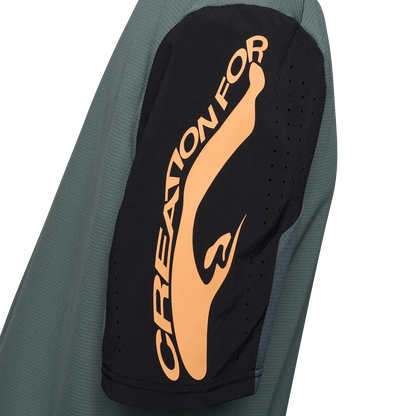 Maillot FOX DEFEND CREATION Mangas Curtas Sage