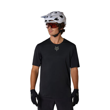 Maillot FOX FLEXAIR Mangas Curtas Preto