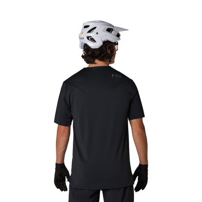 Maillot FOX FLEXAIR Mangas Curtas Preto