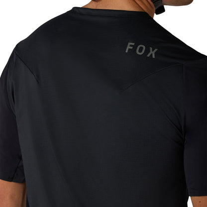Maillot FOX FLEXAIR Mangas Curtas Preto
