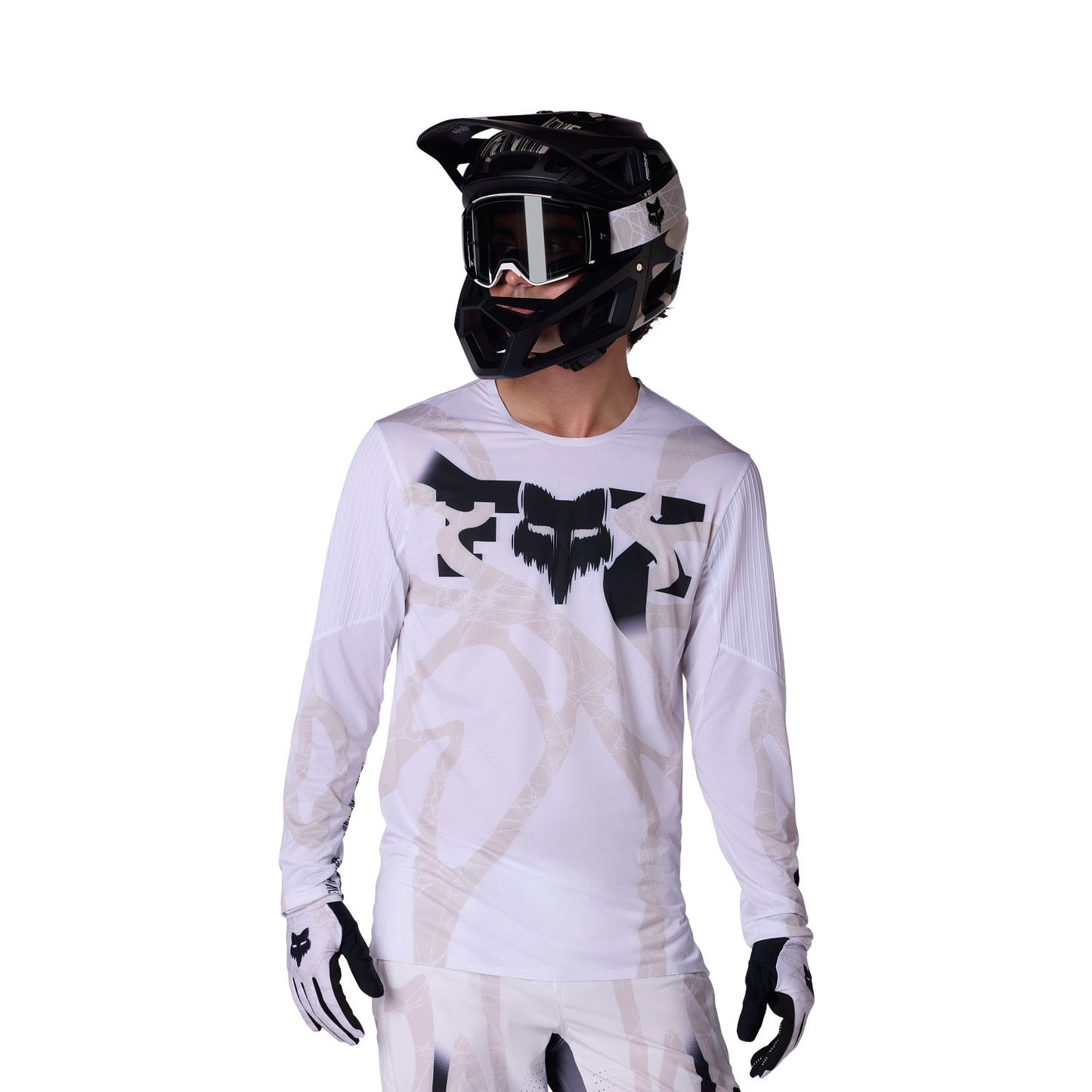 Camisola de manga comprida FOX FLEXAIR DIFFUSE SE Branco