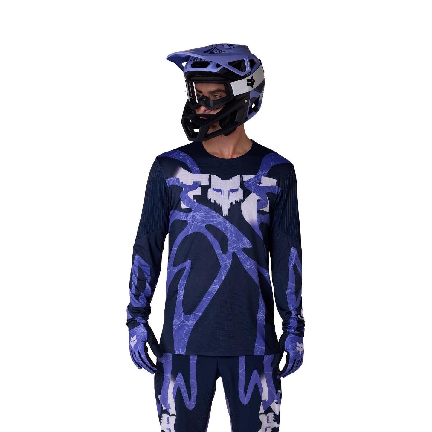 Camisola de manga comprida FOX FLEXAIR DIFFUSE SE Violet Blueberry