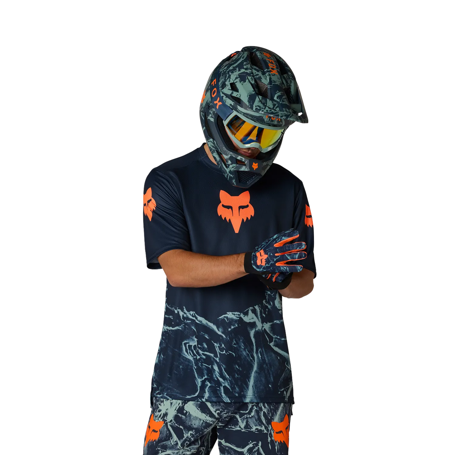 Camisola de manga curta FOX RANGER Azul Ártico