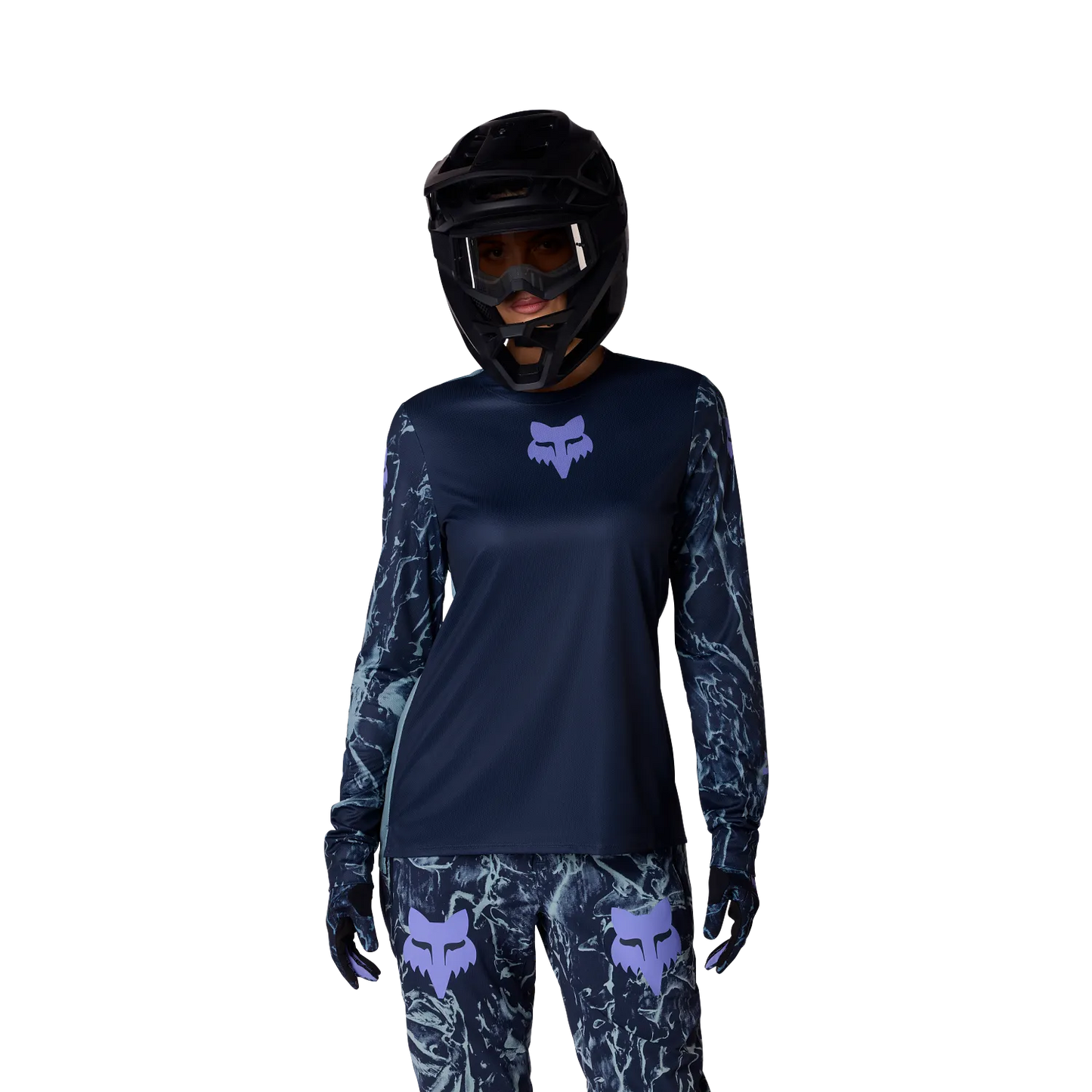 FOX RANGER IMAGE PRINT Camisola de manga comprida para senhora Azul