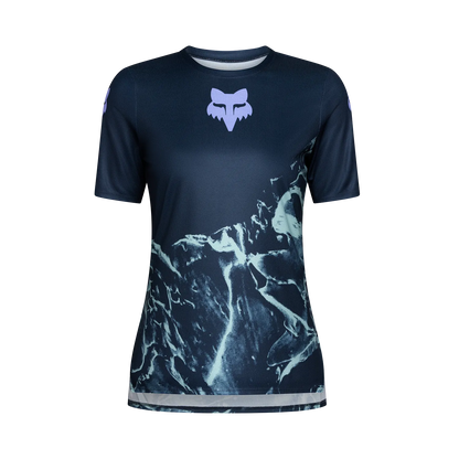 Maillot FOX RANGER IMAGE PRINT Feminino Mangas Curtas Arctic Blue