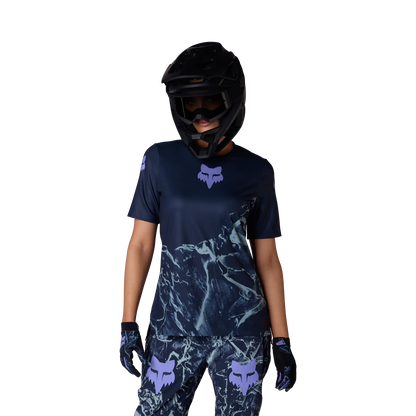 Maillot FOX RANGER IMAGE PRINT Feminino Mangas Curtas Arctic Blue
