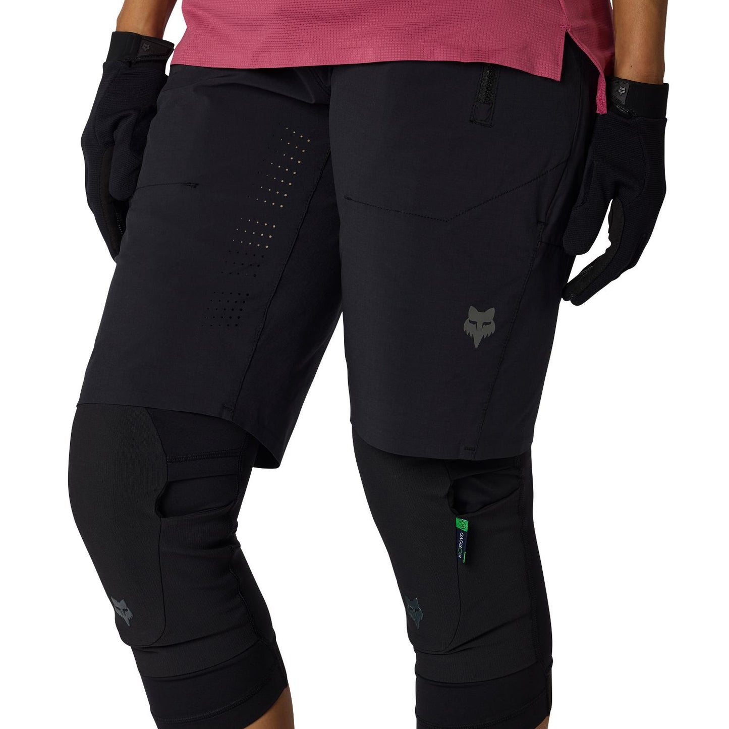 Calções FOX FLEXAIR para mulher Preto