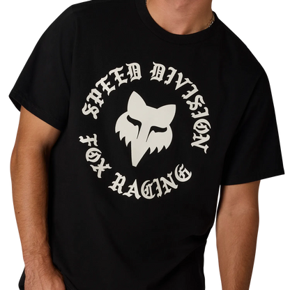 T-Shirt FOX BADGE 195 ORIGINAL Mangas Curtas Preto