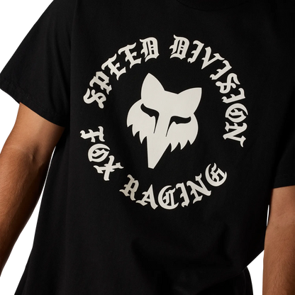 T-Shirt FOX BADGE 195 ORIGINAL Mangas Curtas Preto