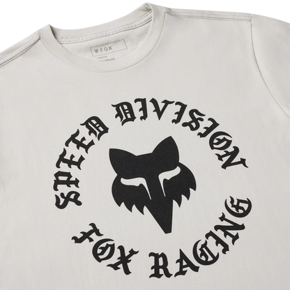 T-Shirt FOX BADGE 195 ORIGINAL Mangas Curtas Light Grey
