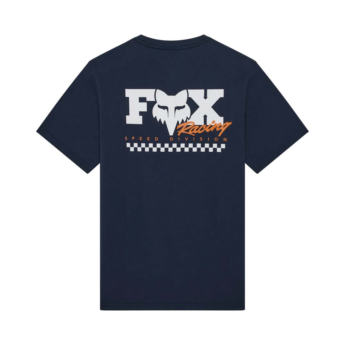 Camisola FOX CHECKER 195 ORIGINAL Manga curta azul meia-noite