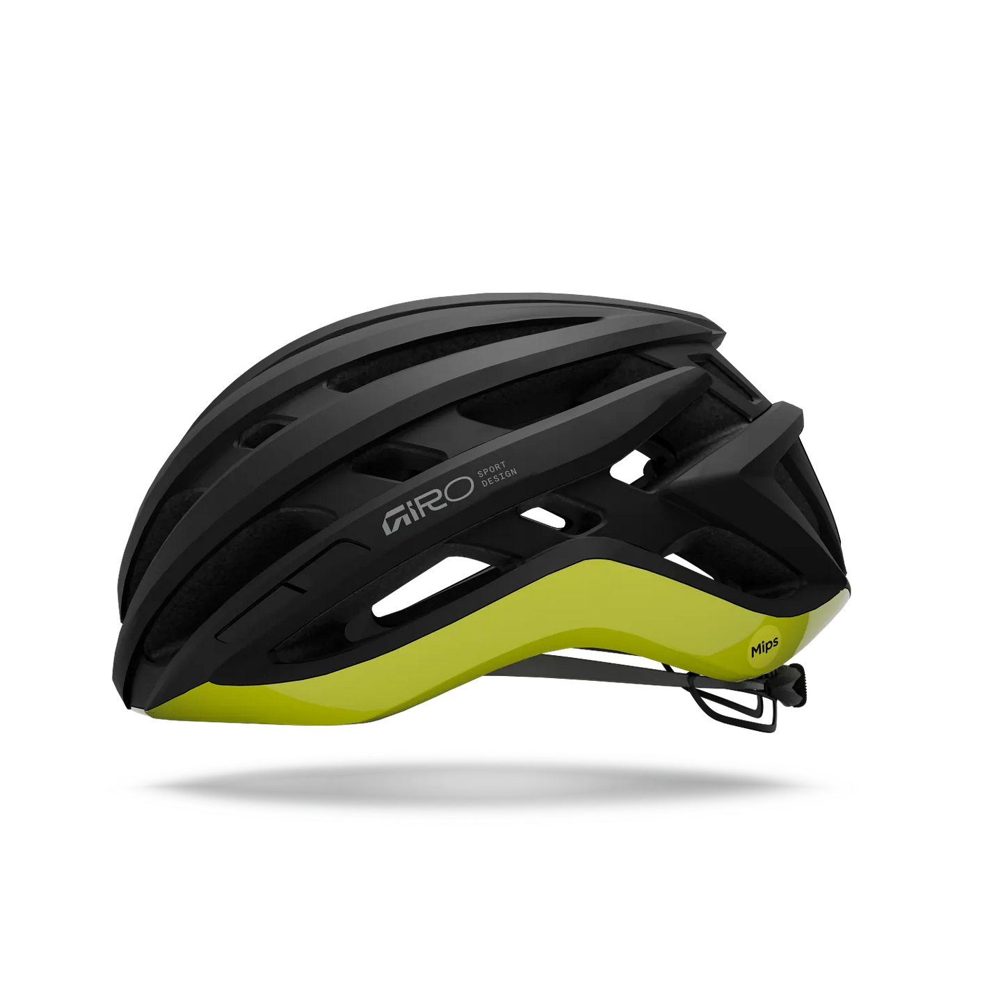 Capacete de estrada GIRO AGILIS MIPS Preto/Amarelo Hi Viz