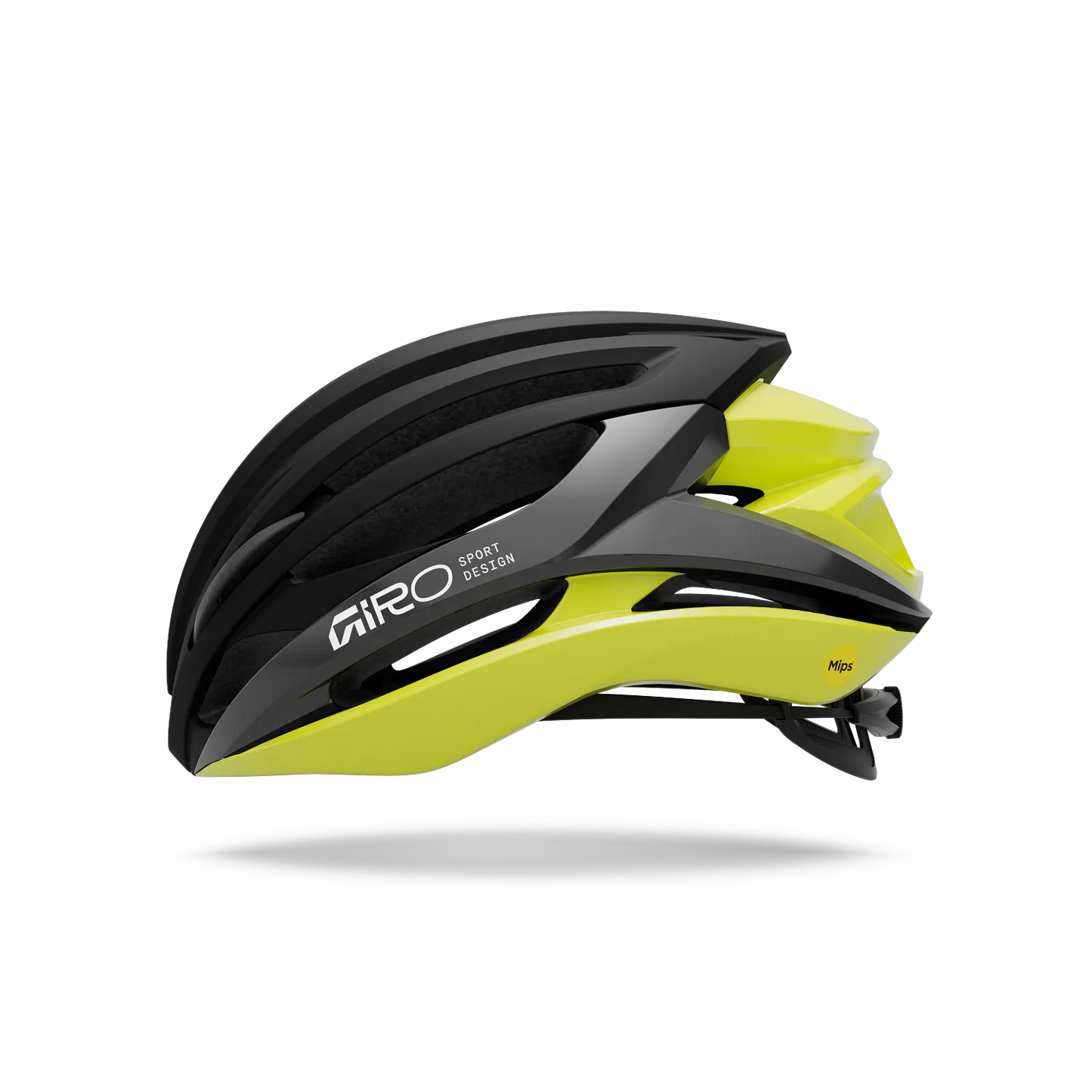 Capacete de estrada GIRO SYNTAX MIPS Preto/Amarelo Hi Viz