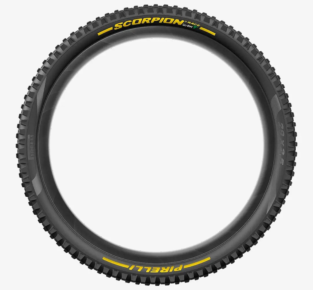 Pneu PIRELLI SCORPION RACE DH T 27.5x2.5 Tubeless Ready Soft Preto/Amarelo 3907400