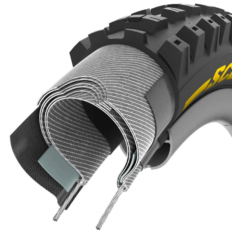 Pneu PIRELLI SCORPION RACE DH T 29x2.5 Tubeless Ready Soft Preto/Amarelo 3907700