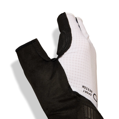Luvas Curtas GIRO BRAVO II Gel Brancas