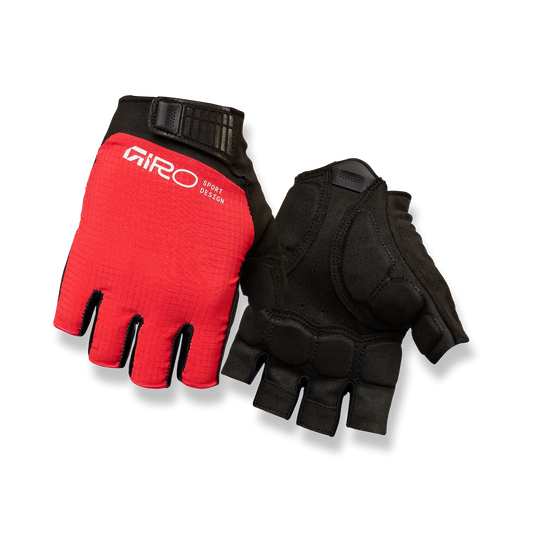 Luvas Curtas GIRO BRAVO II Gel Vermelhas