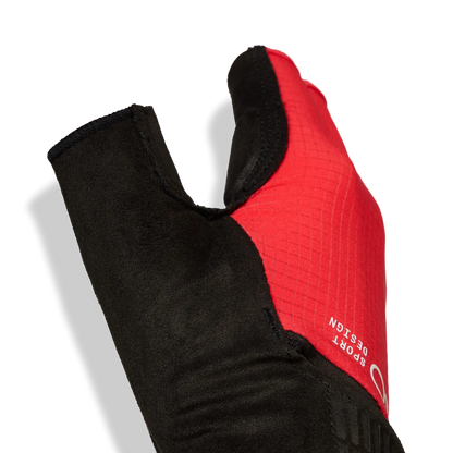 Luvas Curtas GIRO BRAVO II Gel Vermelhas
