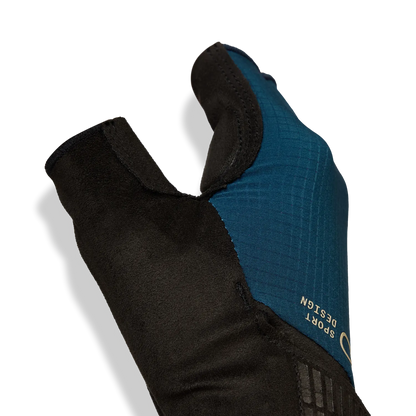 Luvas Curtas GIRO BRAVO II Gel Azul Safira