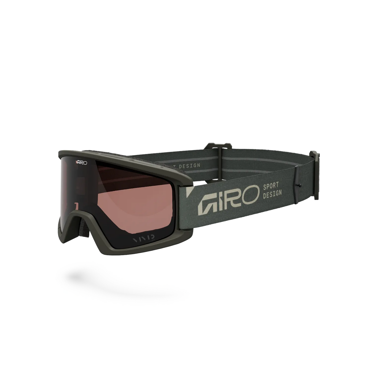 Óculos de proteção GIRO TAZZ caqui com lente VIVID