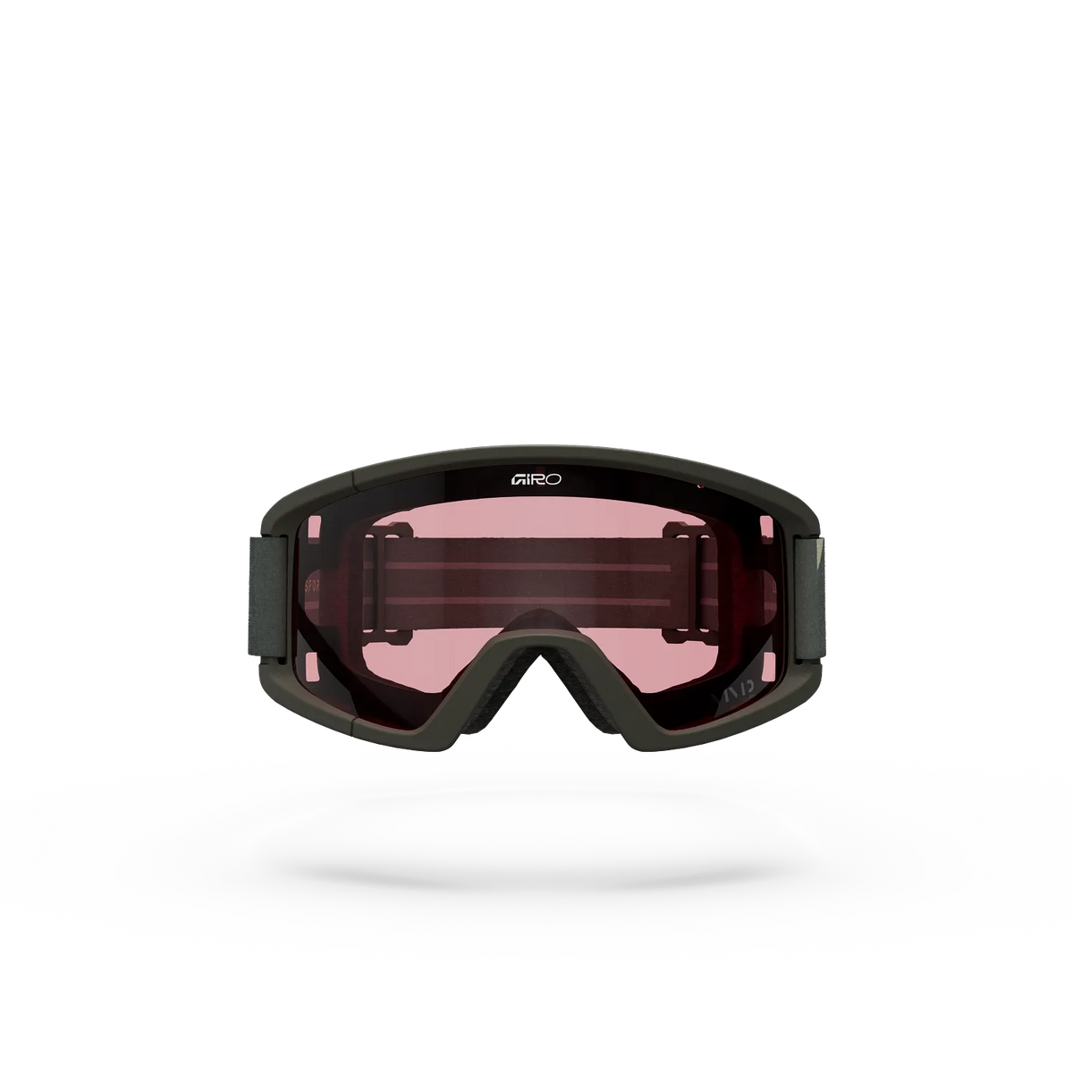 Óculos de proteção GIRO TAZZ caqui com lente VIVID