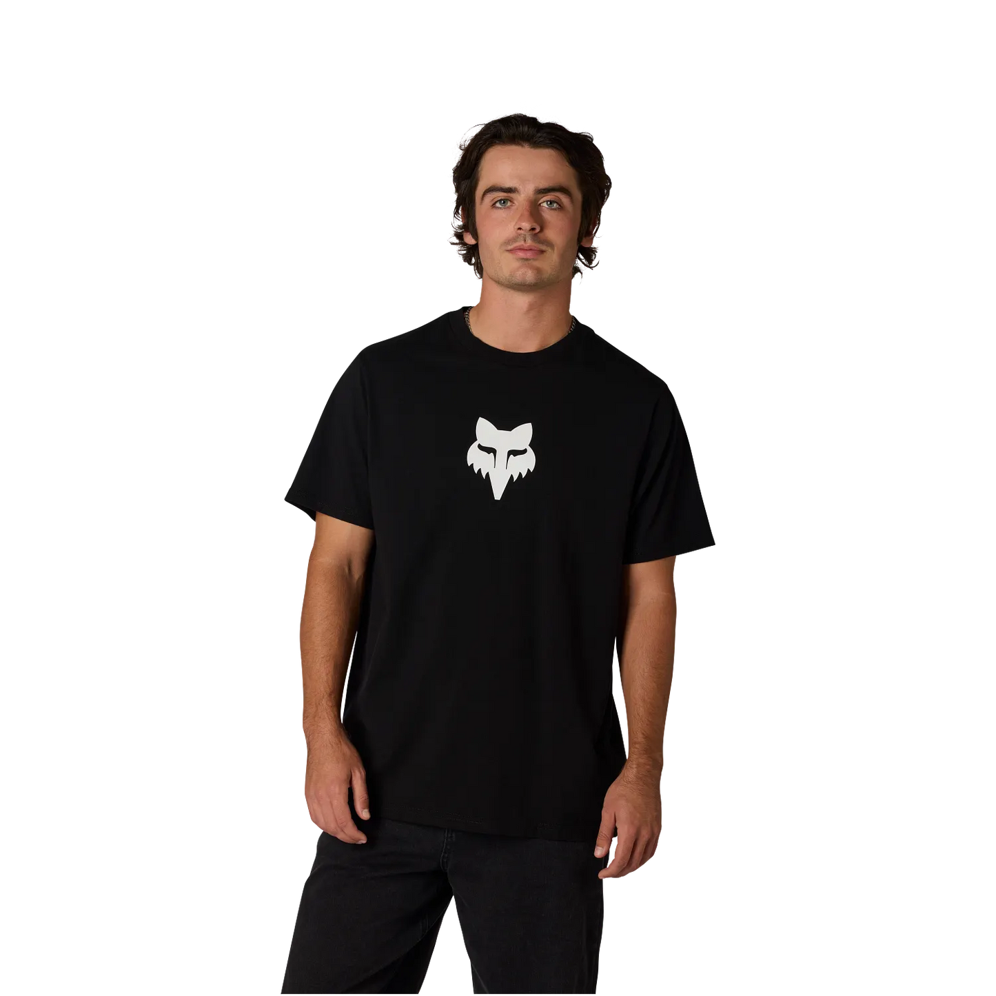 T-Shirt FOX HEAD 195 ORIGINAL Manga curta preta/branca