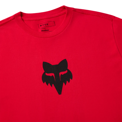 T-Shirt FOX HEAD 195 ORIGINAL Mangas Curtas Vermelho Chama