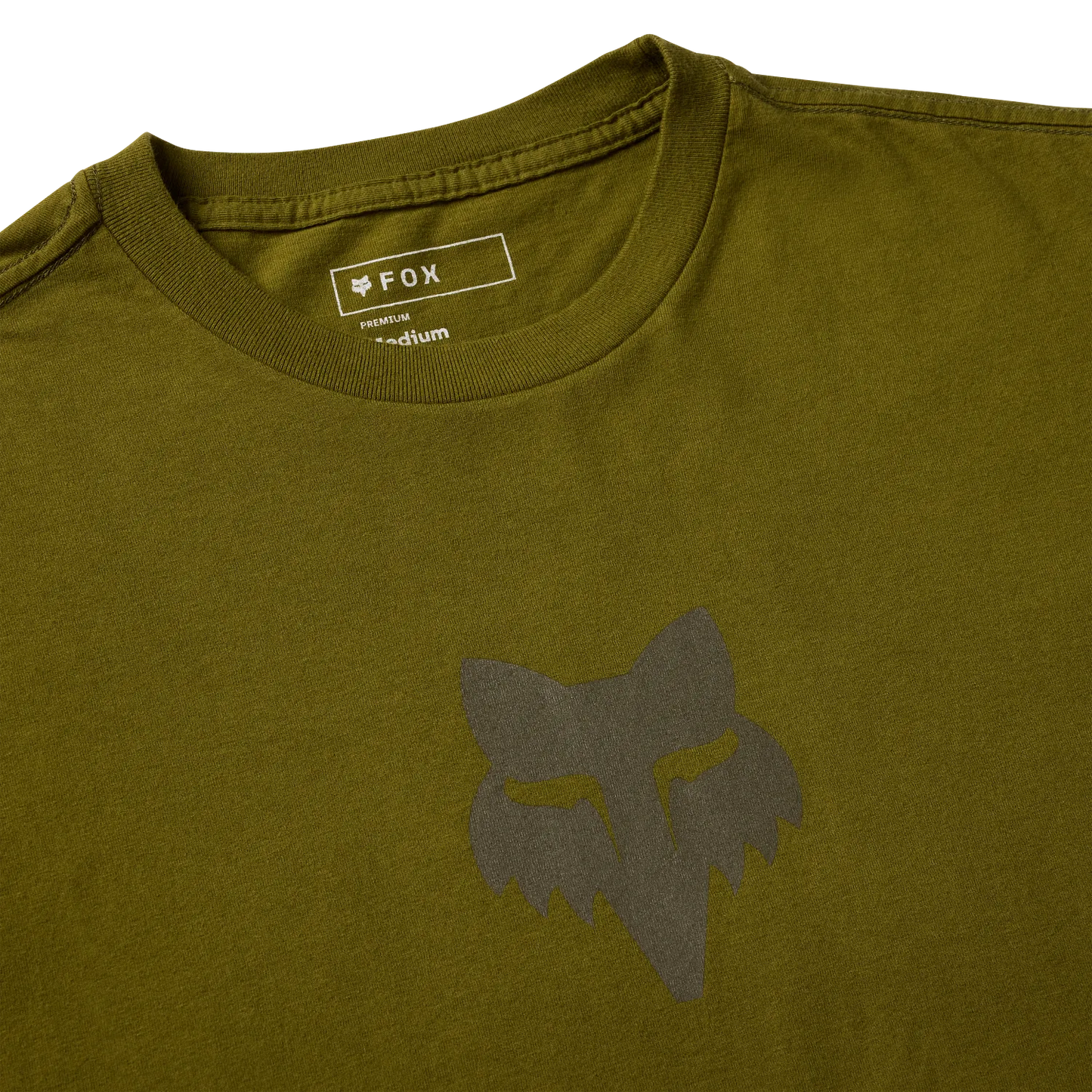 T-Shirt FOX HEAD 195 ORIGINAL Manga curta verde exército
