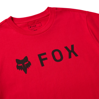 T-Shirt FOX ABSOLUTE 195 ORIGINAL Mangas Curtas Vermelho Chama