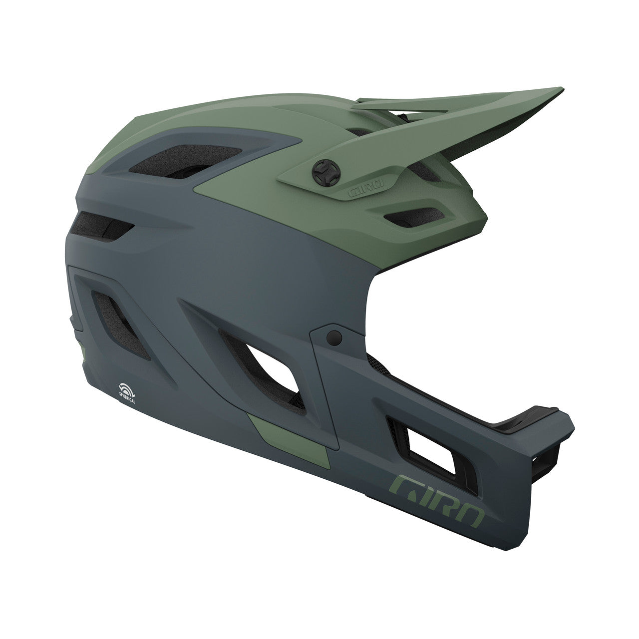 Capacete de BTT GIRO COALITION MIPS SPHERICAL Cinzento/Verde