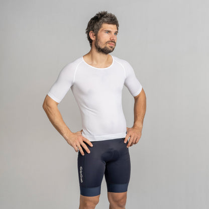Camisola interior de manga curta GRIPGRAB PACR SUMMER SEAMLESS branca