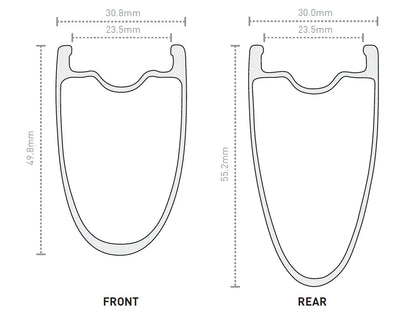 Roda Dianteira ENVE SES 4.5 PRO Tubeless Ready (Center Lock) Preto
