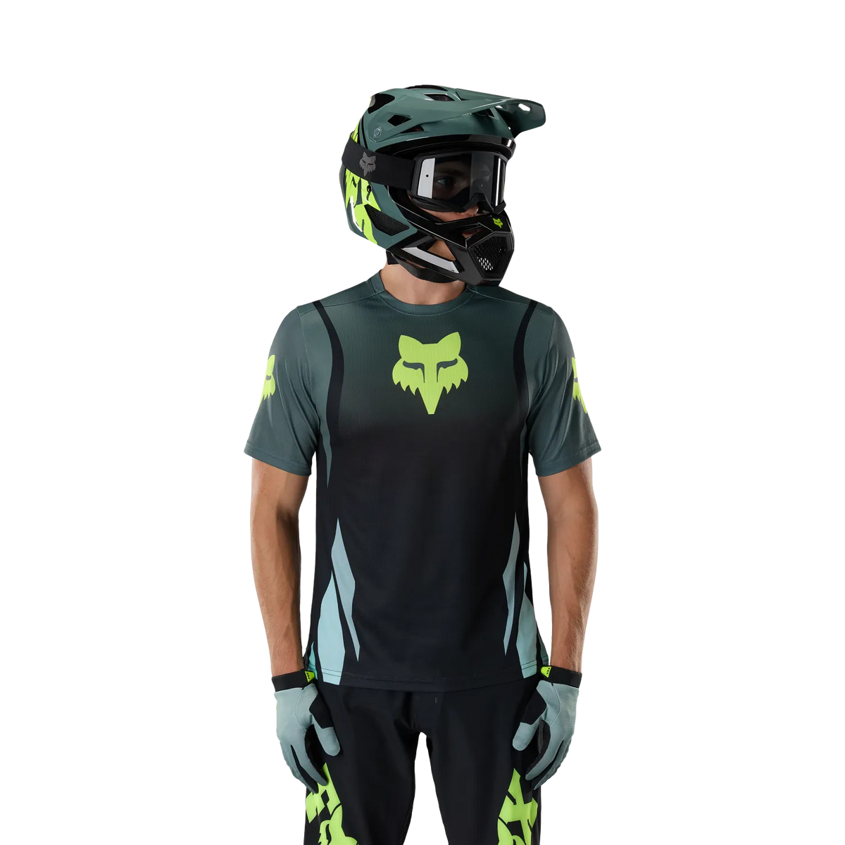 Camisola FOX RANGER FOUNDRY de Manga Curta Verde Sálvia
