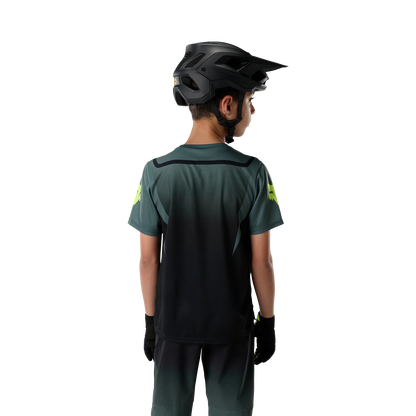 Camisola FOX RANGER FOUNDRY Junior de Manga Curta Verde-sálvia