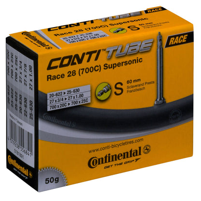 Câmara de Ar CONTINENTAL RACE SUPERSONIC 700x20/25c Presta