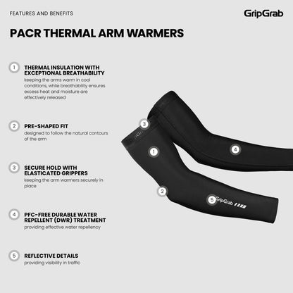 Manguitos GRIPGRAB PACR térmicos pretos