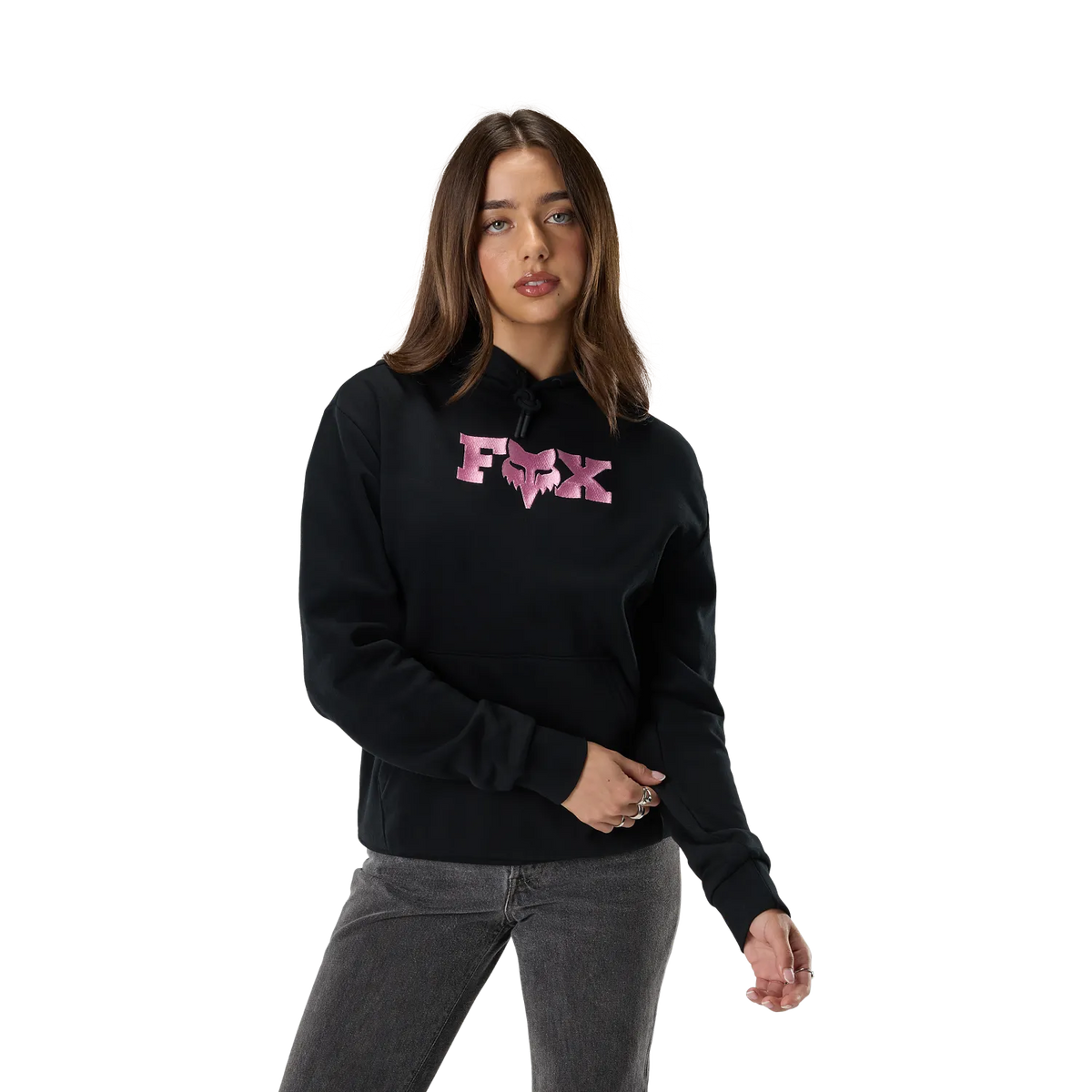 Sweatshirt com capuz FOX F HEAD X FLEECE de mulher preta