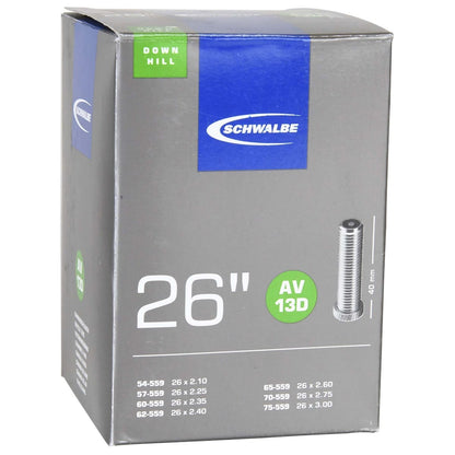 Câmara de Ar SCHWALBE DOWNHILL AV 13D 26x2,10/3,00 Butyl Schrader 40 mm 10425740