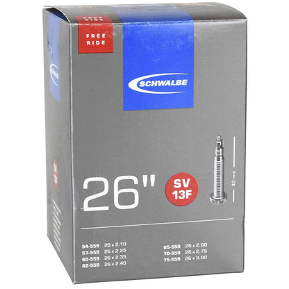 Câmara de Ar SCHWALBE EXTRA LIGHT SV 13F FREERIDE 26x2,10/3,00 Butyl Presta 40 mm 10425793