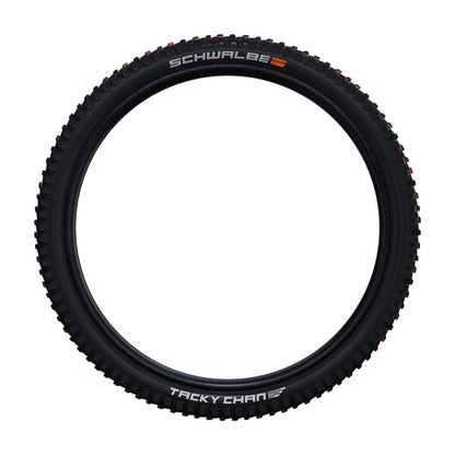 Pneu SCHWALBE TACKY CHAN 27.5x2.40 Super Gravity Addix Soft Tubeless Ready Flexível Preto